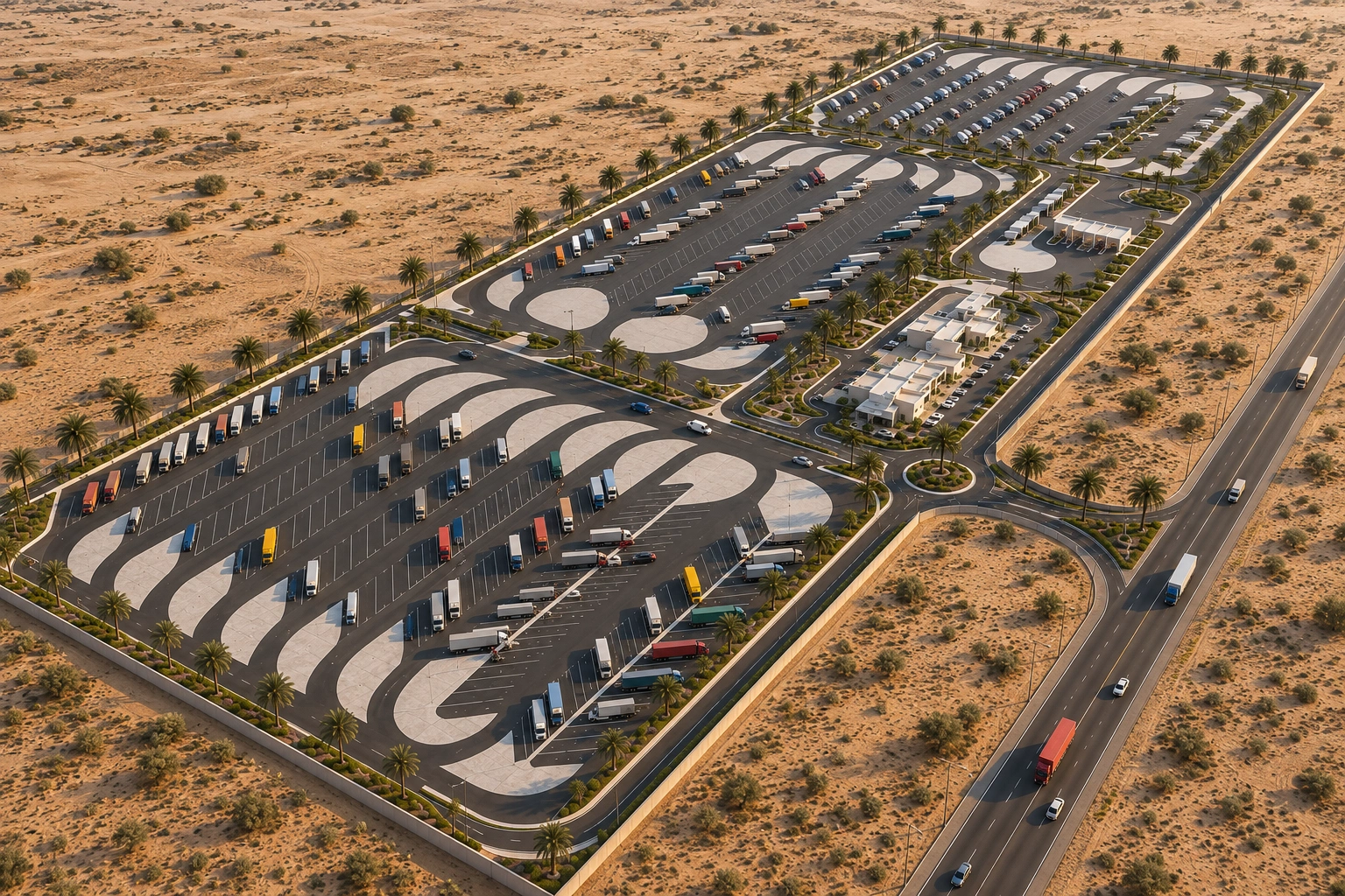 Truck Rest Areas — 5 Sites